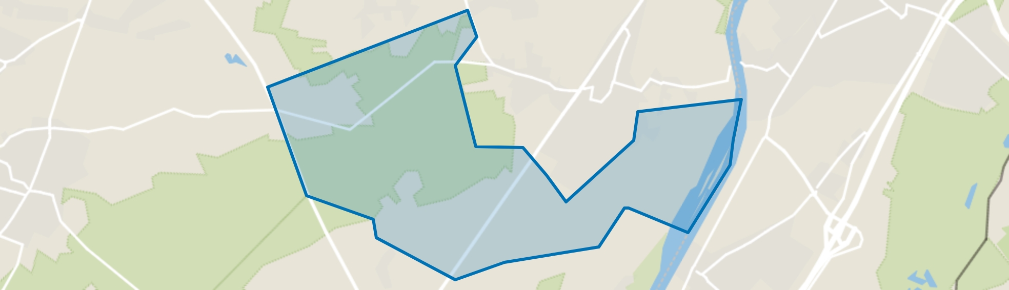 Verspreide huizen ten zuiden van Baarlo, Baarlo (LI) map