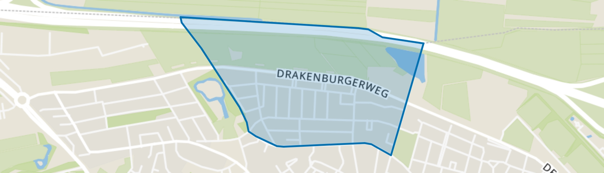 Professorenwijk, Baarn map