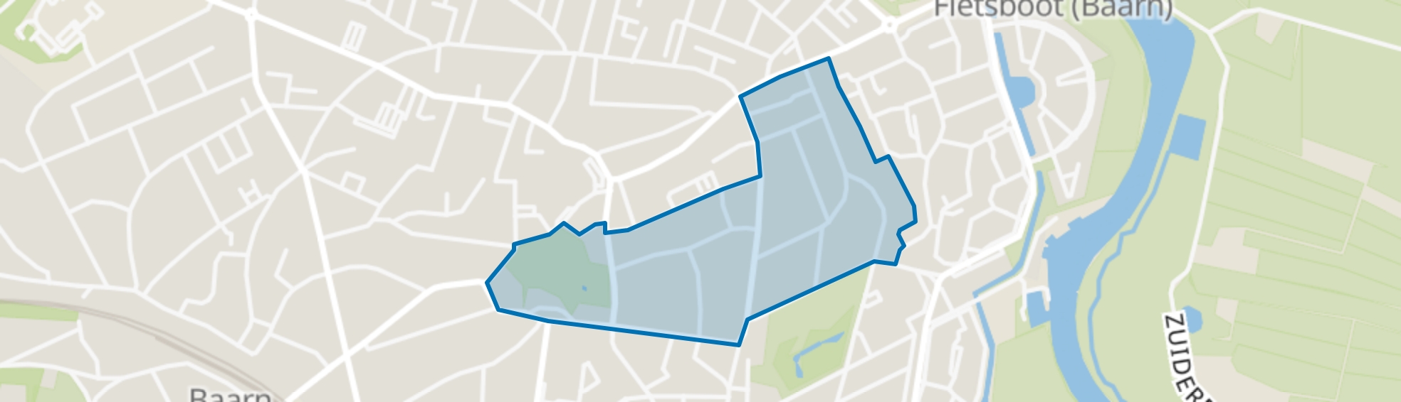 Schoonoordpark, Baarn map