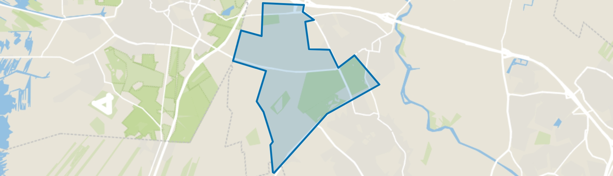 Verspreide huizen Baarn, Baarn map