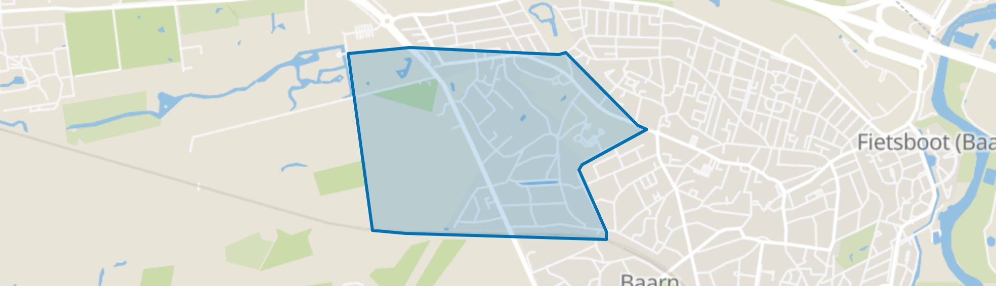 Wilhelminapark, Baarn map