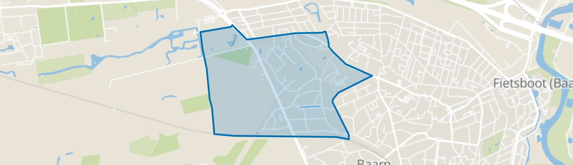 Wilhelminapark, Baarn map