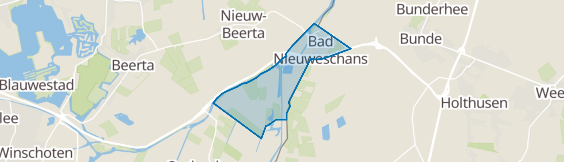 Bad Nieuweschans map