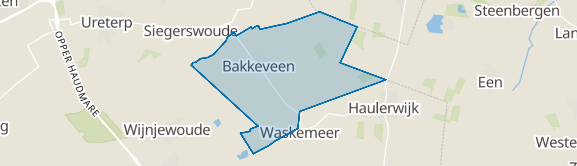 Bakkeveen map