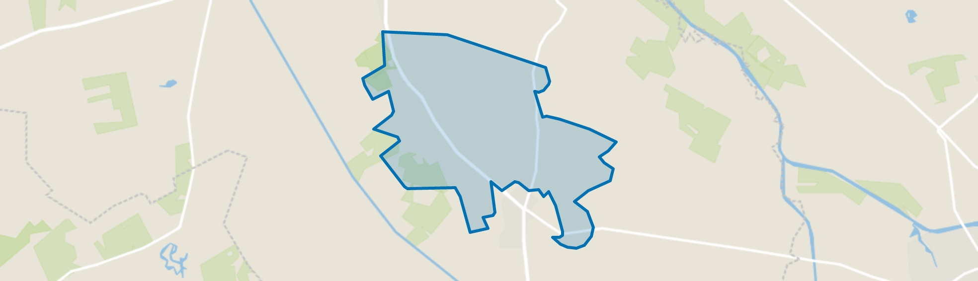 Verspreide huizen Lochemseweg, Barchem map