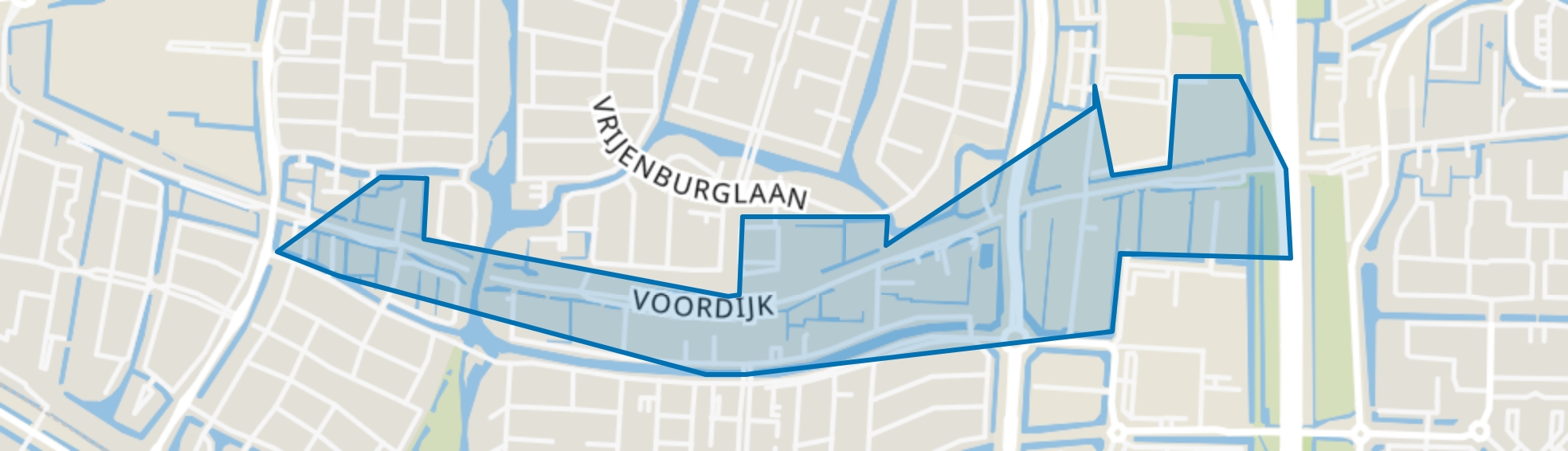 Voordijk, Barendrecht map
