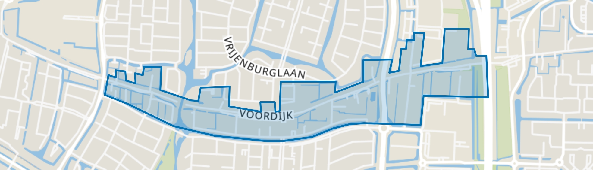 Voordijk, Barendrecht map