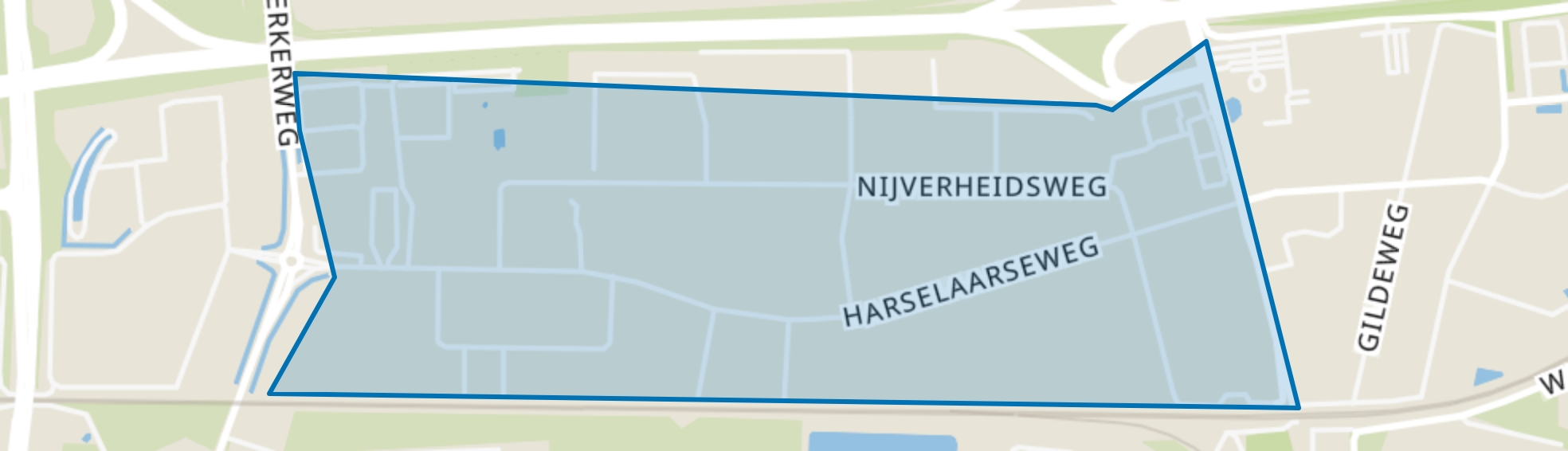 Harselaar-West, Barneveld map