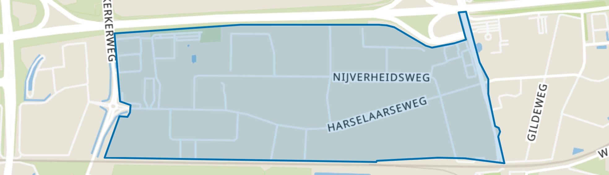 Harselaar-West, Barneveld map