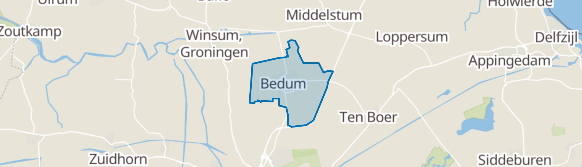 Bedum map