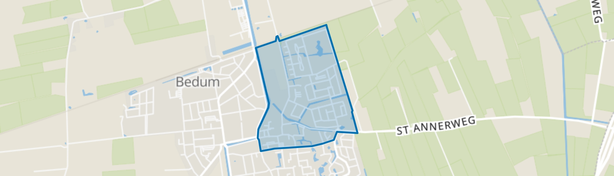 Bedum Noord - Oost, Bedum map