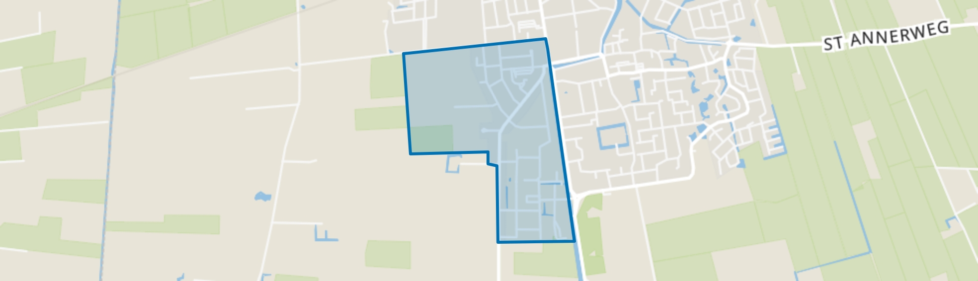 Bedum West, Bedum map