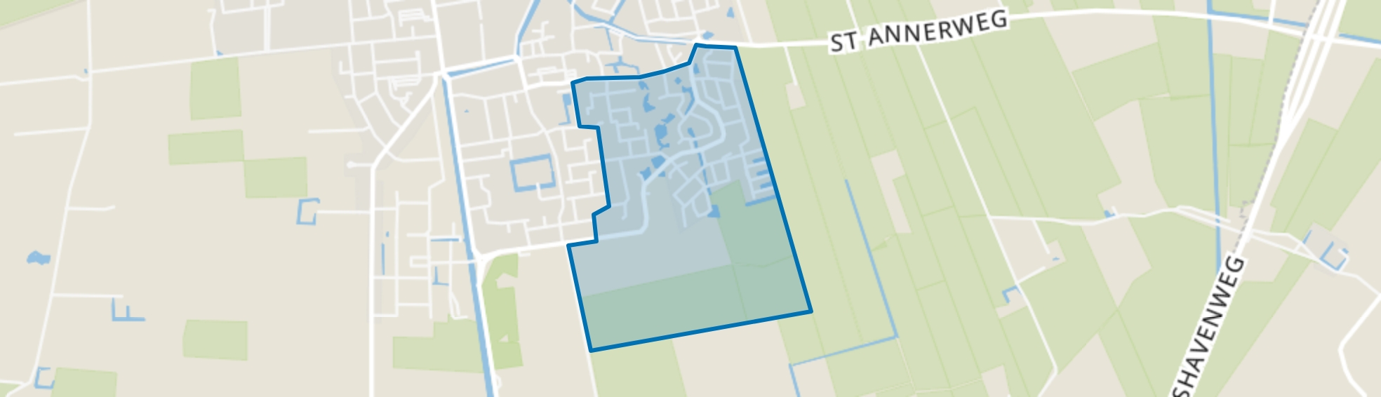 Bedum Zuid - Oost, Bedum map