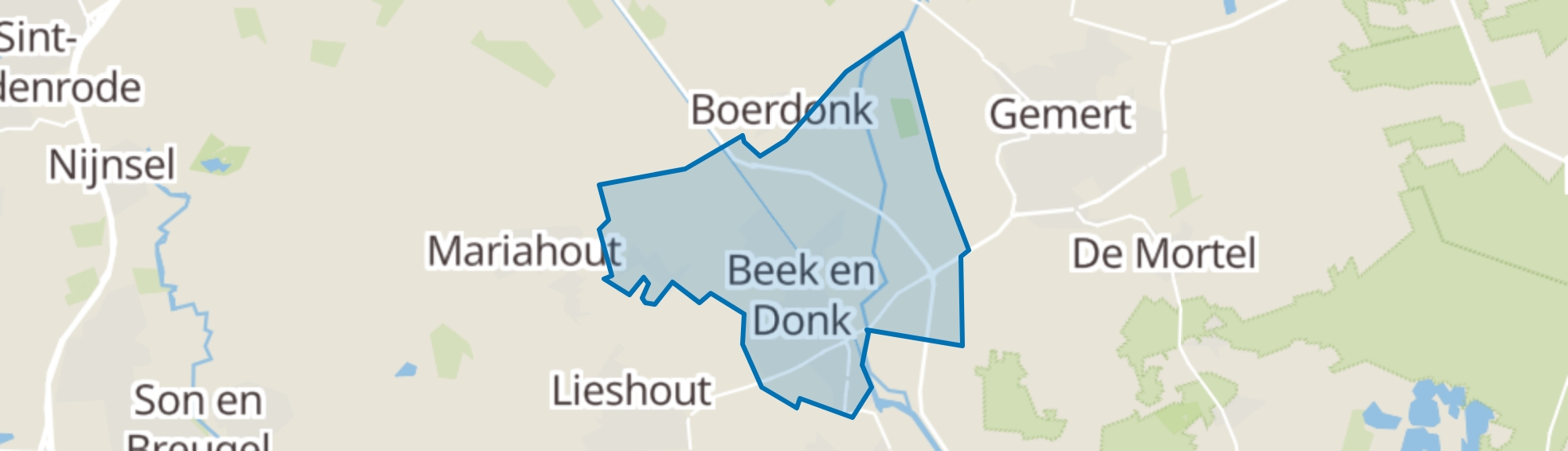 Beek en Donk map