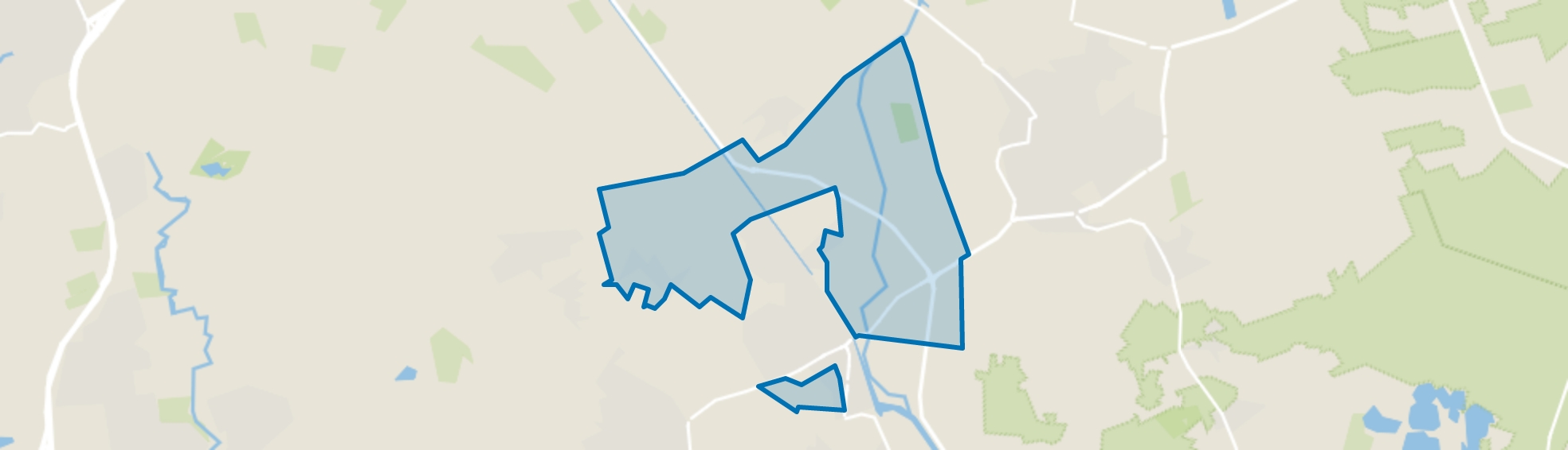 Verspreide huizen Beek en Donk, Beek en Donk map