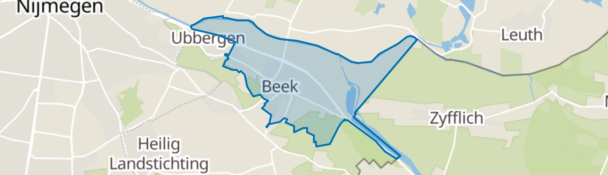 Beek (Gem. Berg en Dal) map