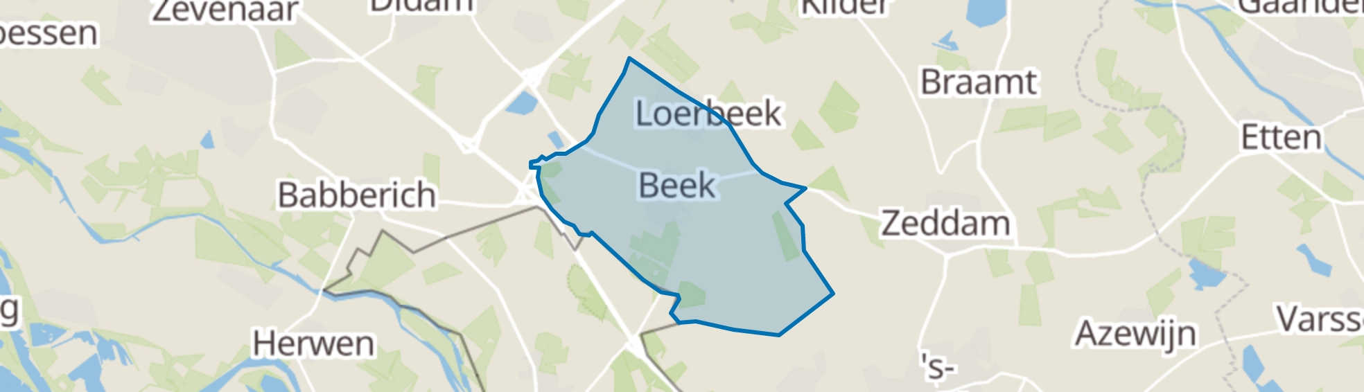 Beek (Gem. Montferland) map