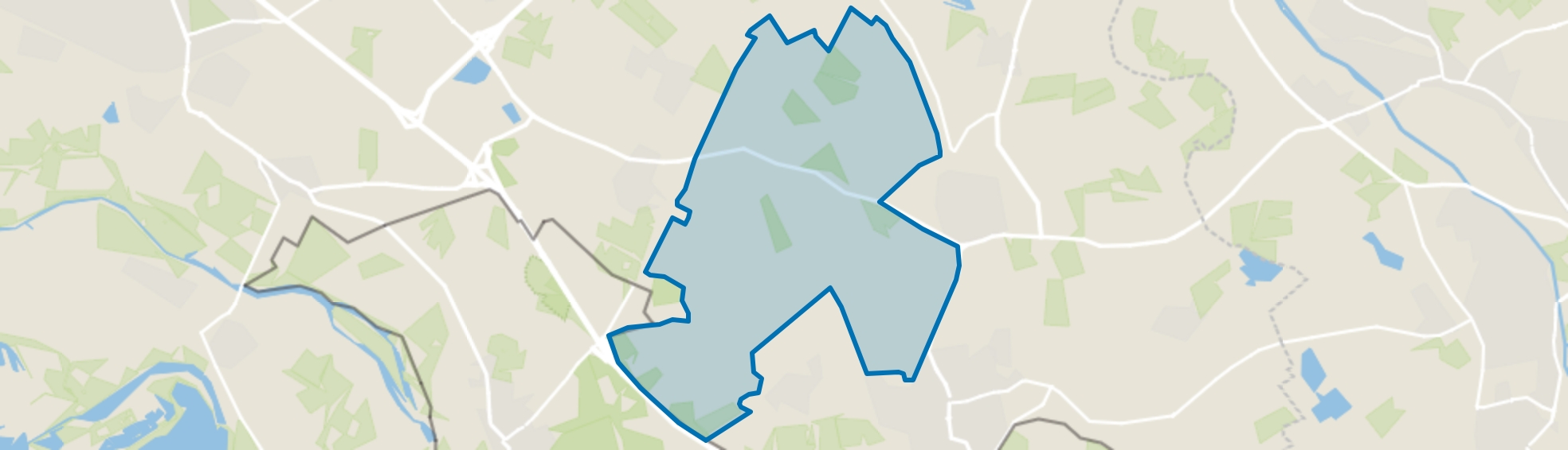 Verspreide huizen Montferland, Beek (Gem. Montferland) map