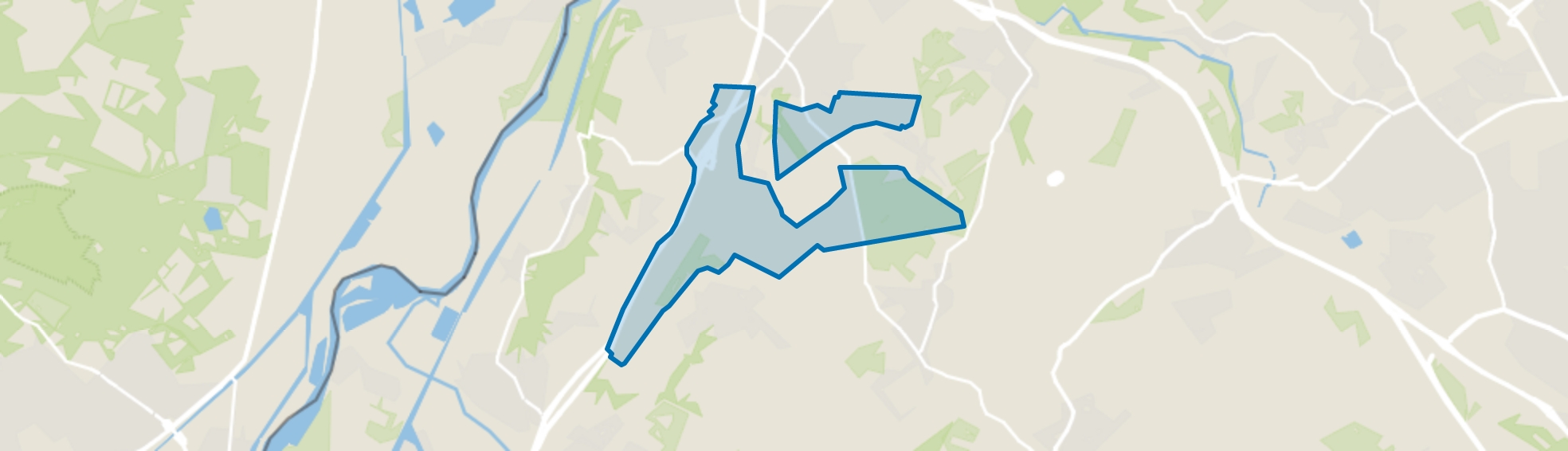 Verspreide huizen Vliegbasis Zuid-Limburg, Beek (LI) map