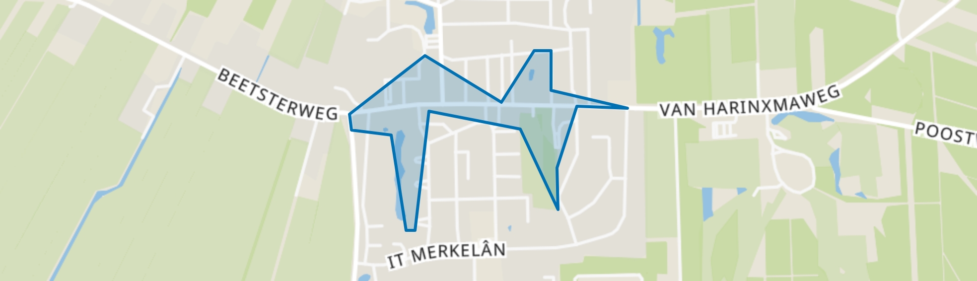 Beetsterzwaag-Centrum, Beetsterzwaag map