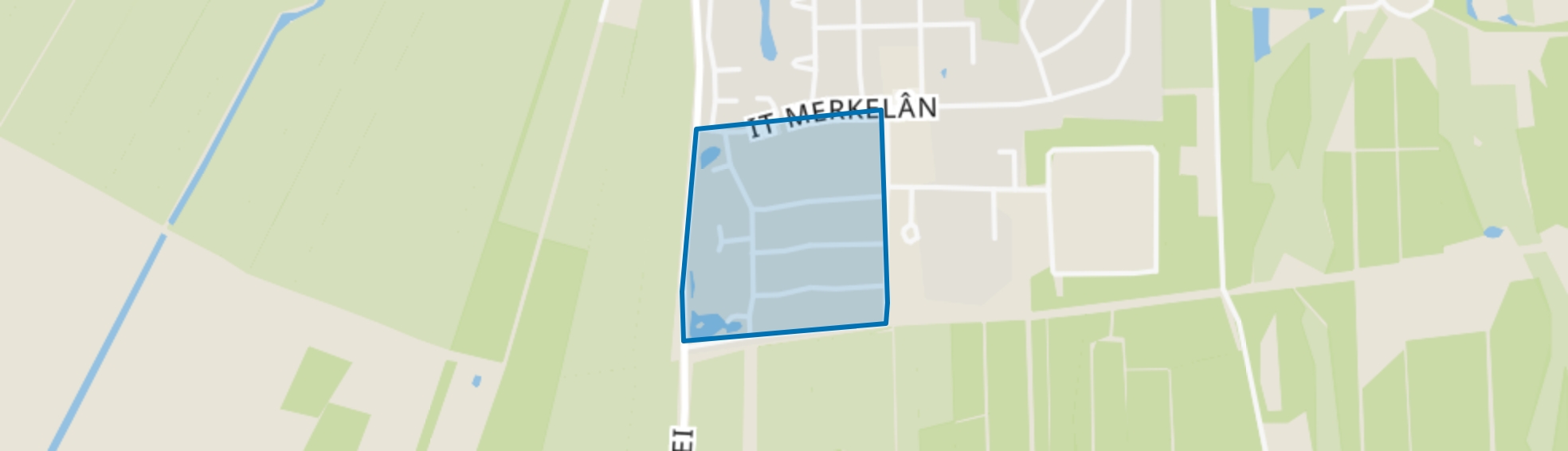 Beetsterzwaag-Hup strjitten, Beetsterzwaag map