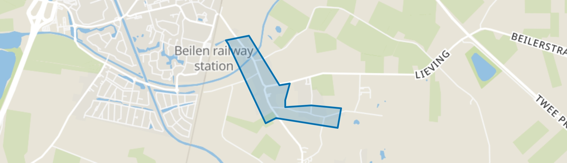 Lieving Makkum, Beilen map