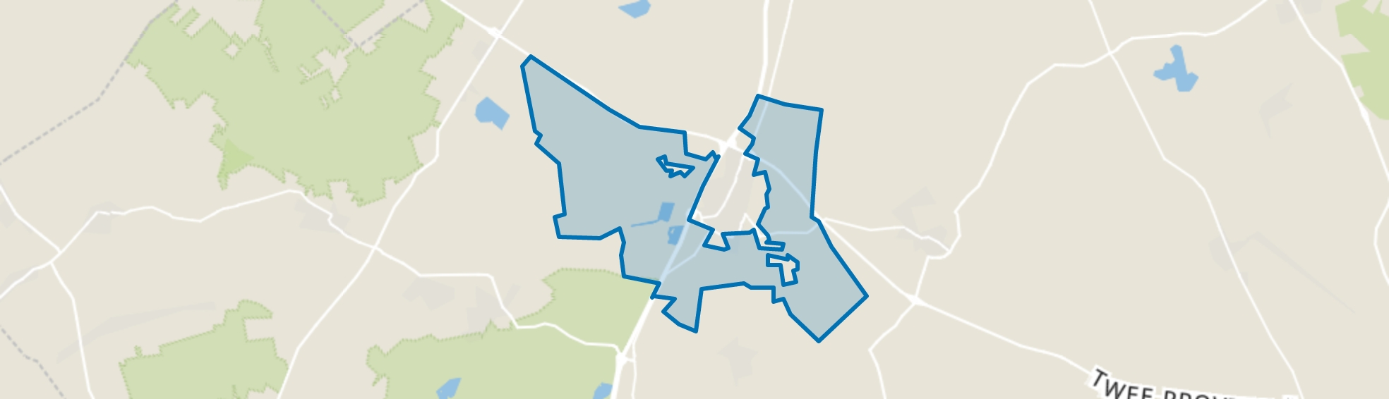 Verspreide huizen Beilen, Beilen map