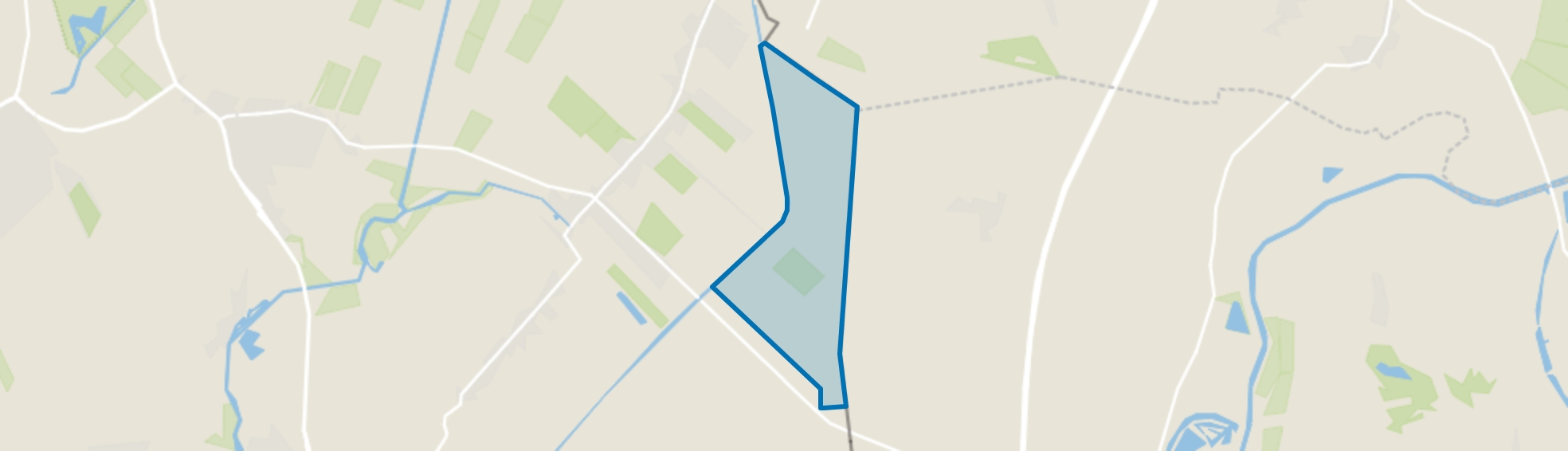 Verspreide huizen ten noordoosten van Rhederbrug, Bellingwolde map