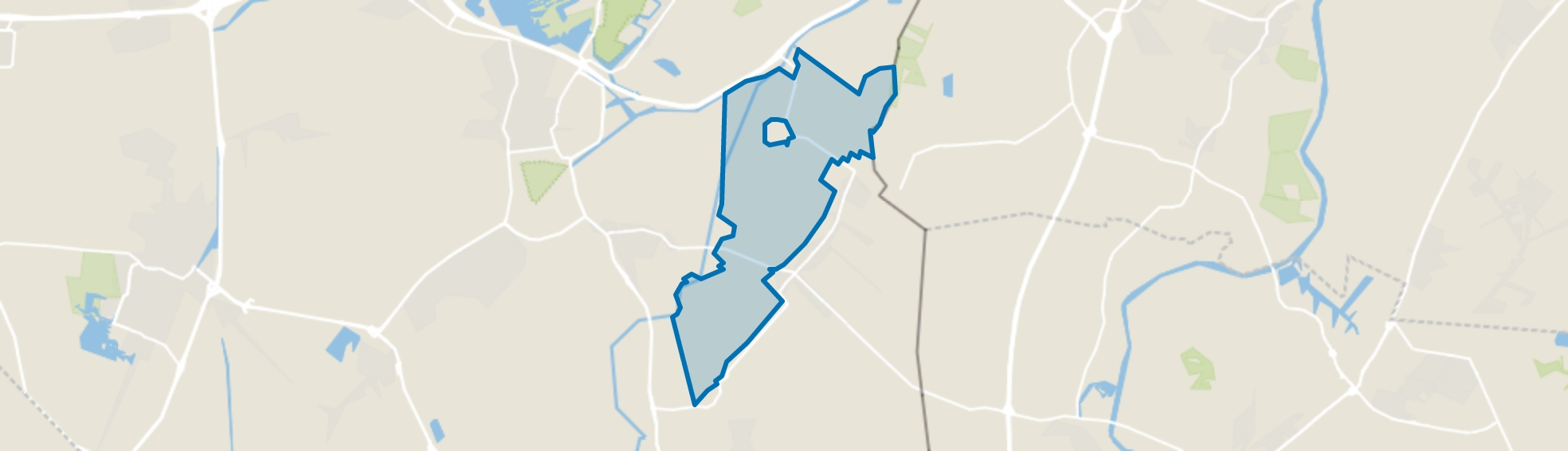 Verspreide huizen Westerwoldse A, Bellingwolde map