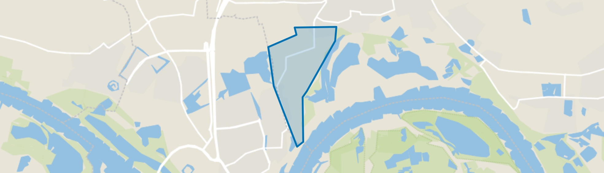 Verspreide huizen Bemmel-Lent, Bemmel map