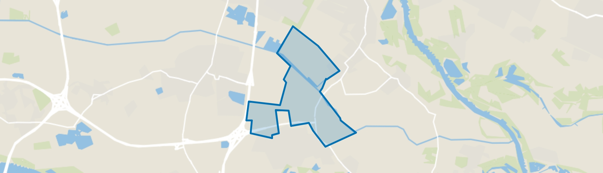 Verspreide huizen Bemmel, Bemmel map