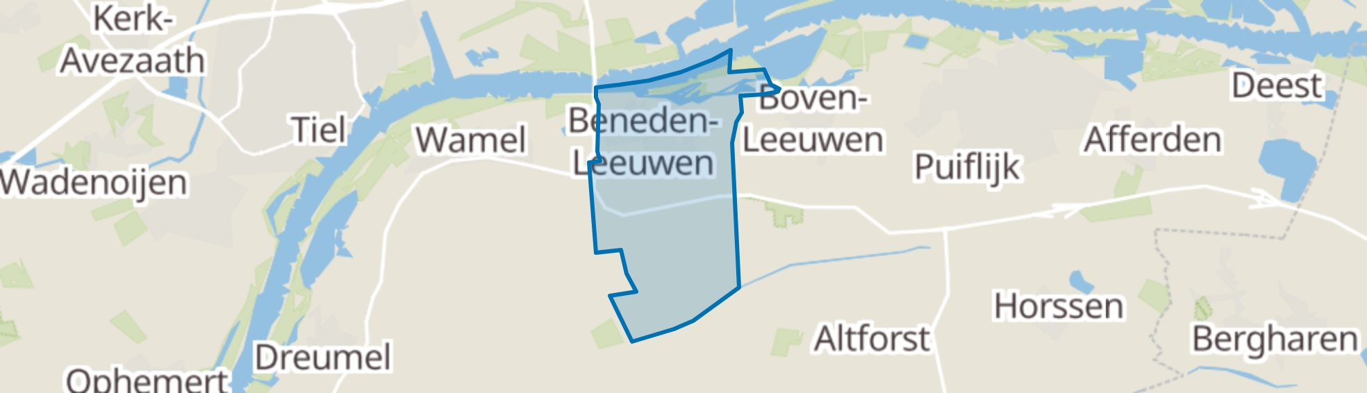 Beneden-Leeuwen map