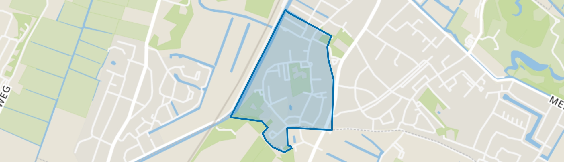 Vogelenzang Psychiatrisch Ziekenhuis, Bennebroek map