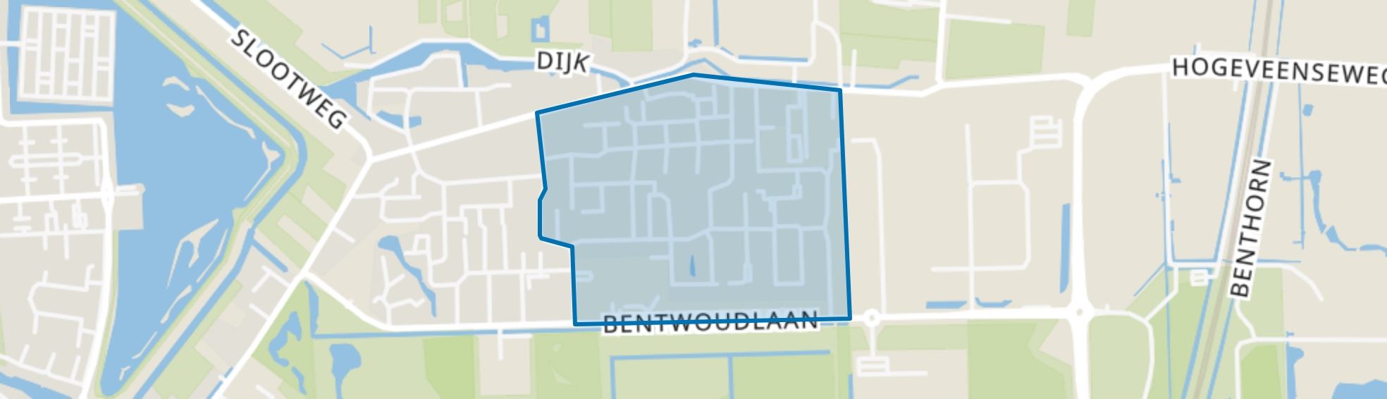 Benthuizen Dorp-Oost, Benthuizen map