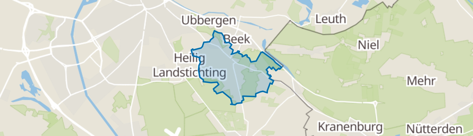 Berg en Dal map