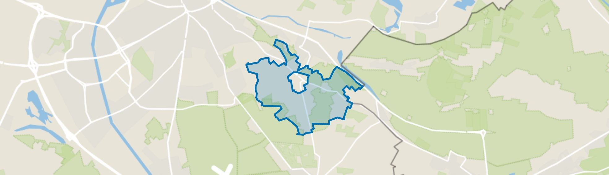 Buitengebied Berg en Dal, Berg en Dal map