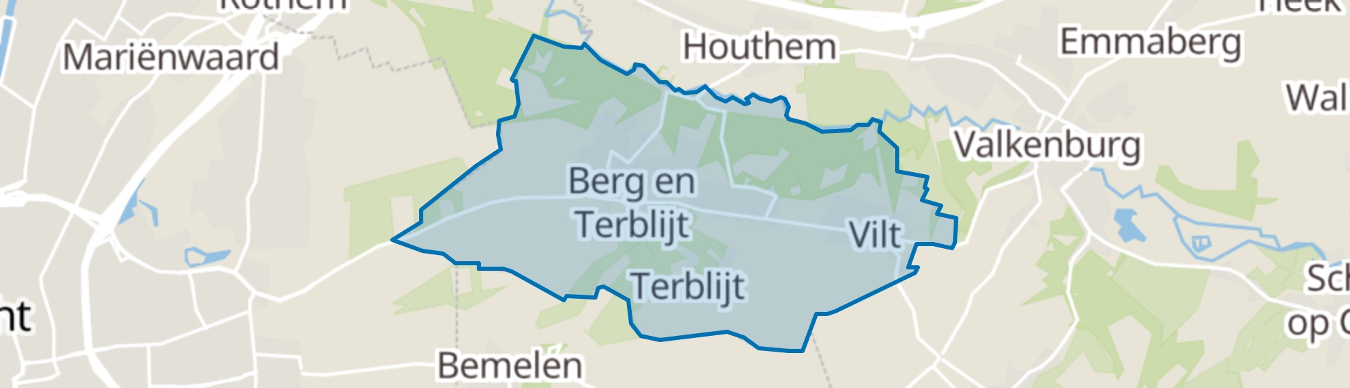 Berg en Terblijt map