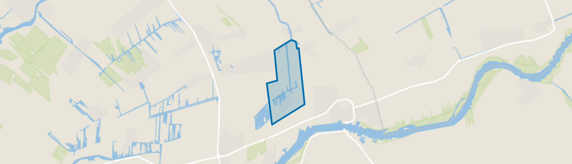 Bovenberg westelijk van de Fransekade, Bergambacht map