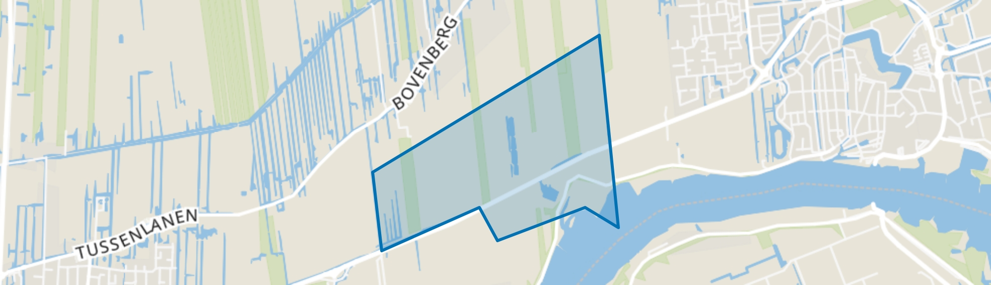 Provinciale weg (ged.) De Hem en Hogedijk (ged.), Bergambacht map