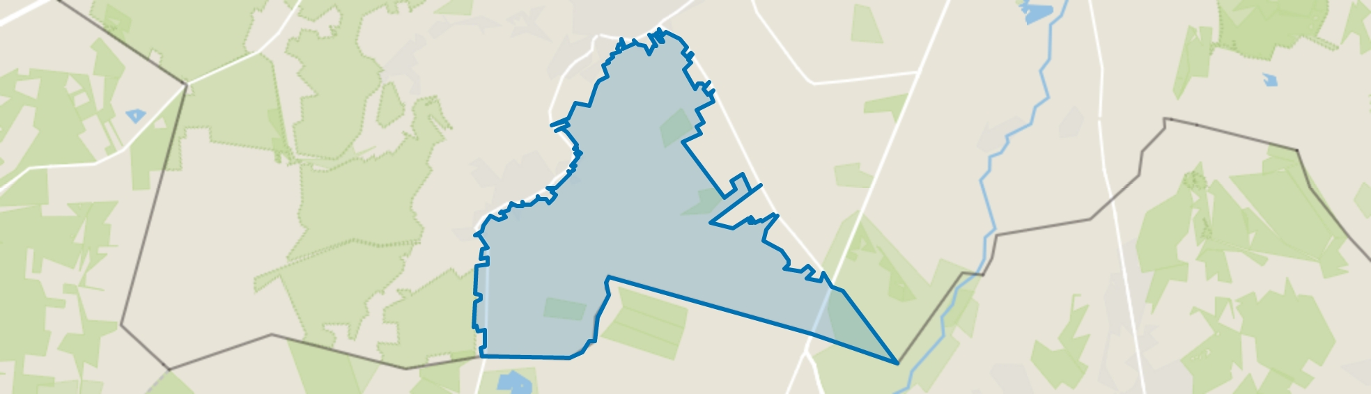 Buitengebied Zuid 1, Bergeijk map