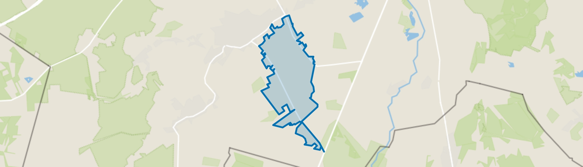 Buitengebied Zuid 2, Bergeijk map
