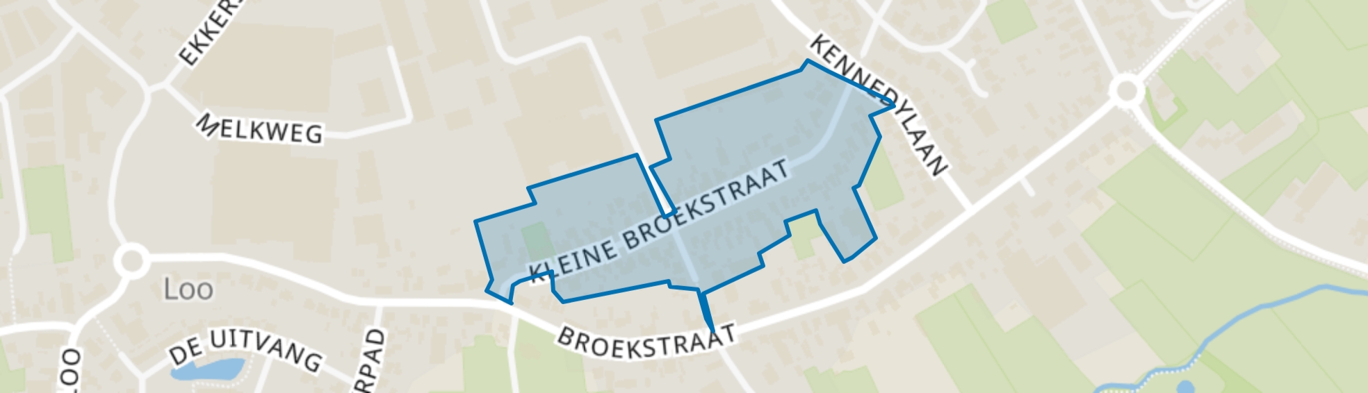 Kleine Broekstraat, Bergeijk map