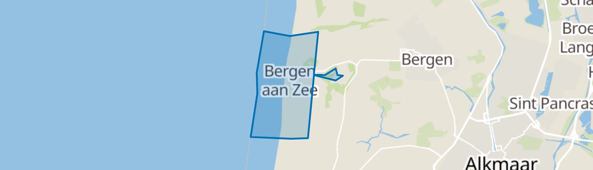 Bergen aan Zee map