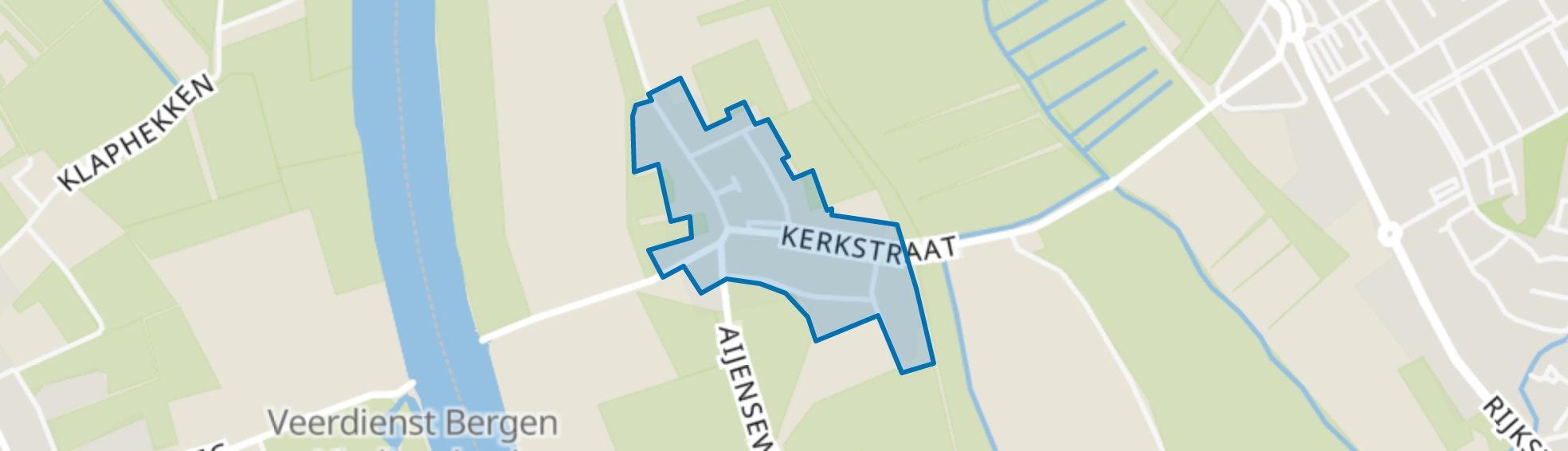 Oud-Bergen Kern, Bergen (LI) map