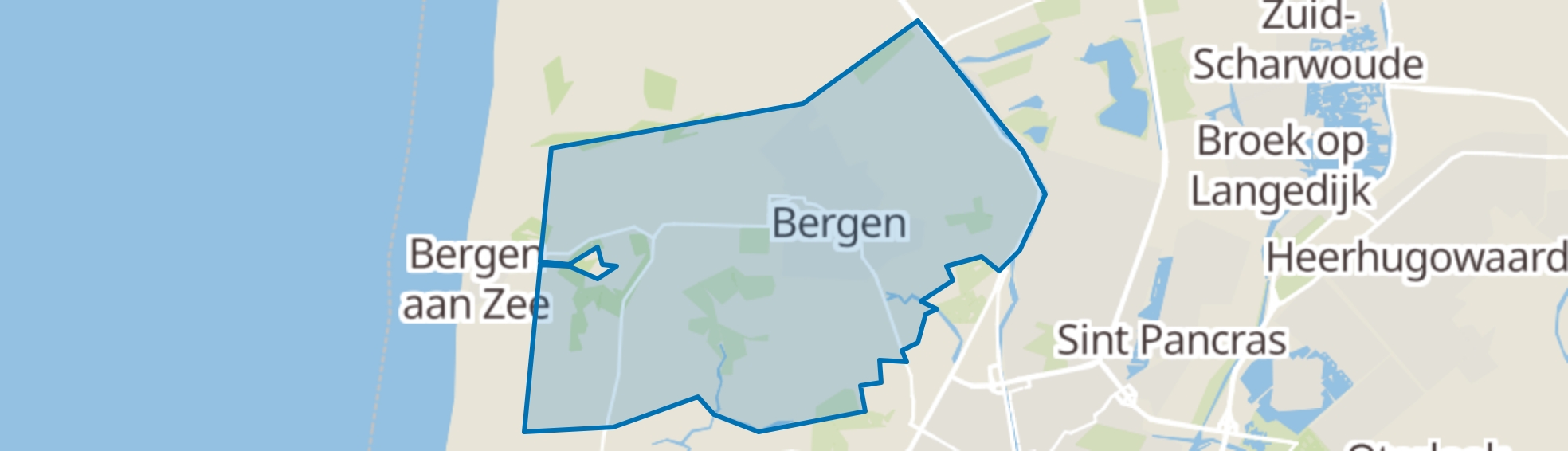 Bergen (NH) map