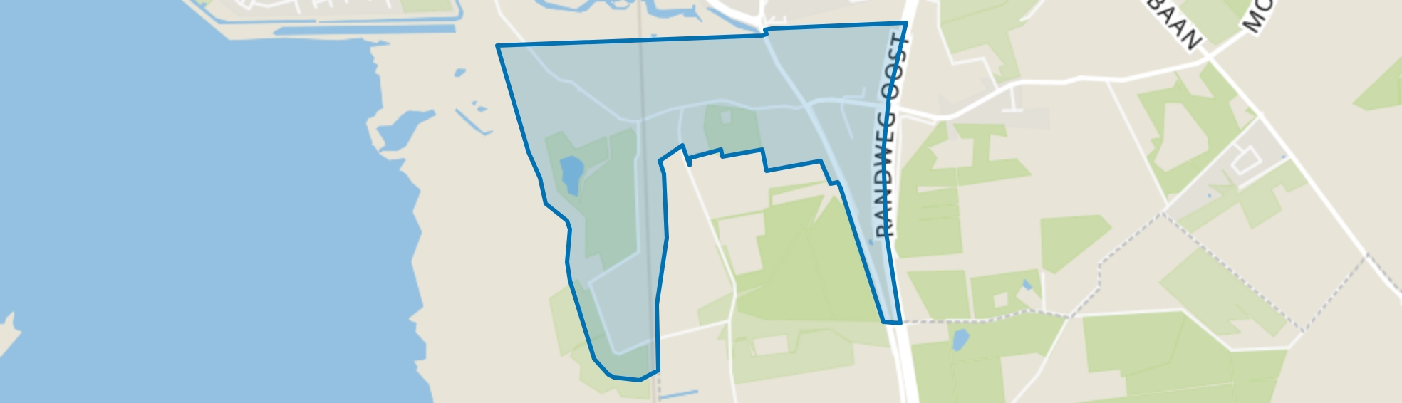 Augustapolder, Bergen op Zoom map
