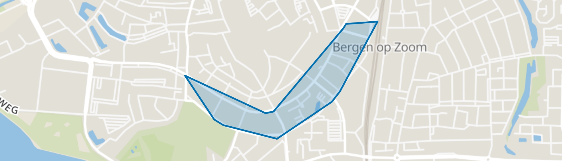 Vestinggronden-Zuid, Bergen op Zoom map