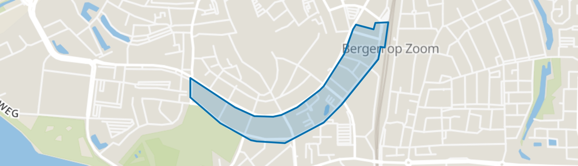 Vestinggronden-Zuid, Bergen op Zoom map