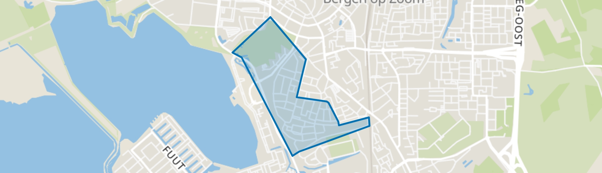 Zeekant, Bergen op Zoom map