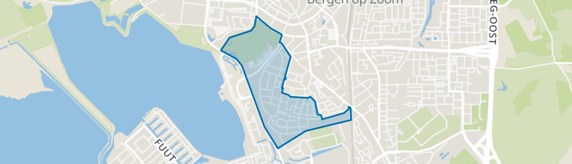 Zeekant, Bergen op Zoom map